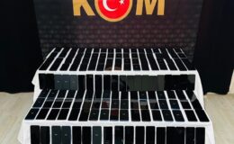 260 adet kaçak cep telefonu ele geçirildi