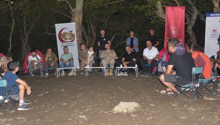 Doğaseverler Sason’un Kınalı köyünde kamp yaptı