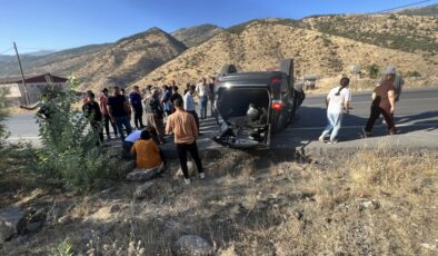Şırnak’ta takla atan otomobildeki 2 kişi hafif yaralandı