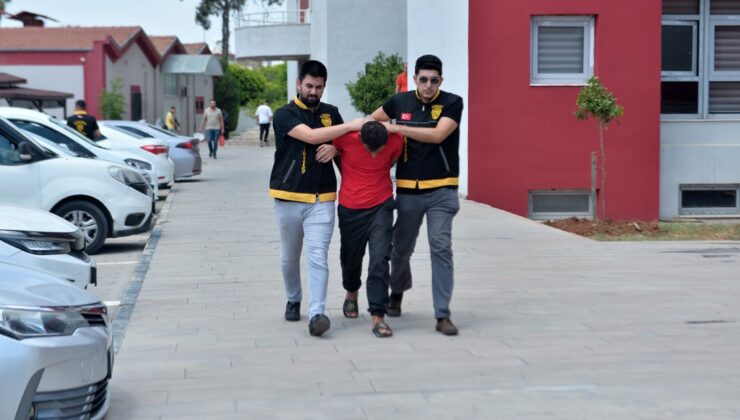 Cam kırıp altın kolyeyi çaldı, polisten kaçamadı