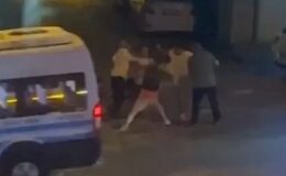 Yan bakma kavgasında cadde boks ringine döndü