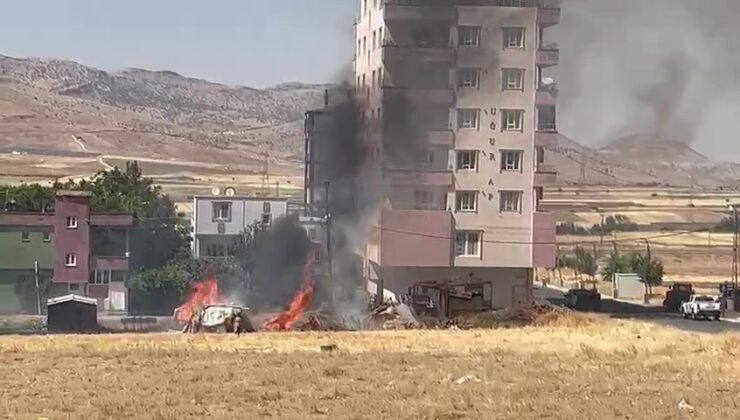 Gercüş’te boş arazide çıkan yangın itfaiye ekiplerince söndürüldü