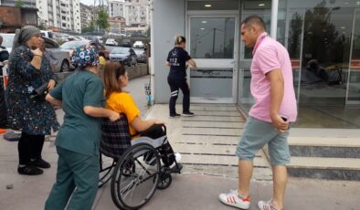 İş makinesi ile halk otobüsü çarpıştı: 7 yaralı