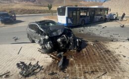Cip ile yolcu otobüsü çarpıştı: 1’i ağır 3 yaralı
