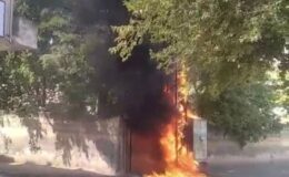 Yanan trafo paniğe neden oldu