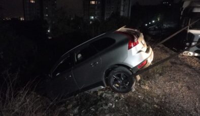 Lüks cip yeşillik alana düştü