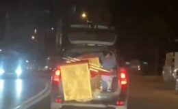 Duyarsız sürücü trafiği tehlikeye attı