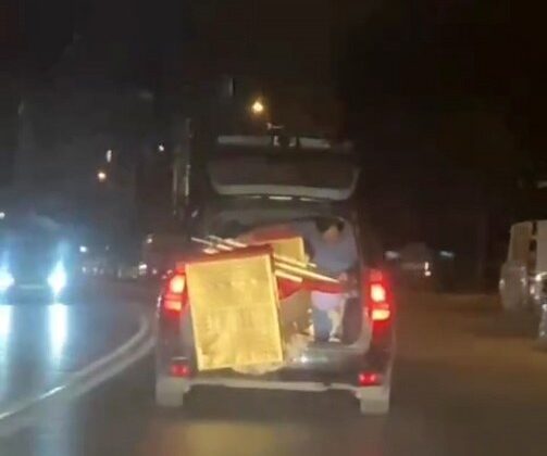 Duyarsız sürücü trafiği tehlikeye attı