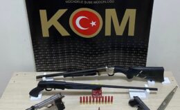 Kars’ta çok sayıda silah ele geçirildi