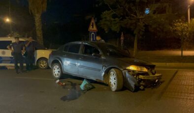 Sürücü kaza sonrası aracı bırakıp kaçtı
