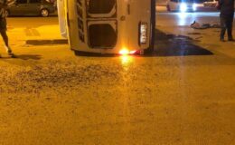 Elazığ’da otomobil ve minibüs kafa kafaya çarpıştı