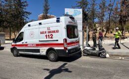 Ambulans ve motosiklet çarpışması: Motosiklet sürücüsü ağır yaralı