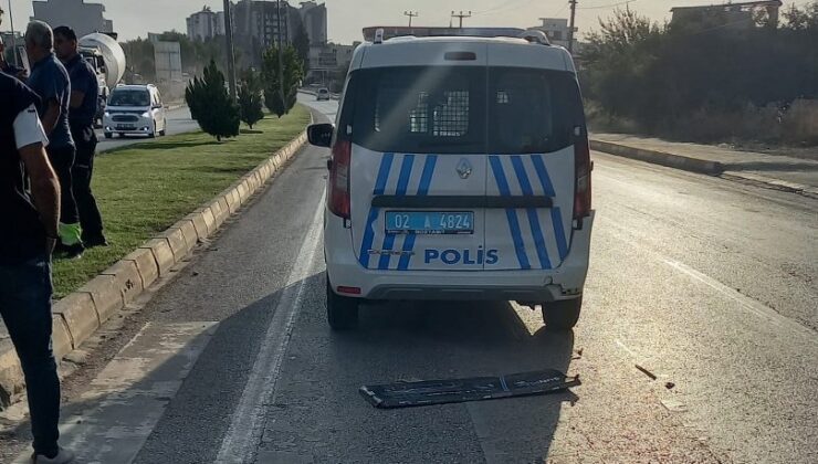 Polis Aracına Arkadan Çarpma Kazası: 2 Yaralı