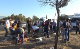 Salihli’de Tır ile Minibüs Çarpıştı: 1 Ağır, 23 Yaralı