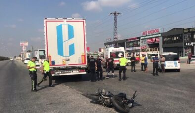Kadın Sürücü Faciası: Manevra Yapan Tır, Motosikletliyi Altına Aldı
