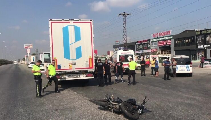 Kadın Sürücü Faciası: Manevra Yapan Tır, Motosikletliyi Altına Aldı