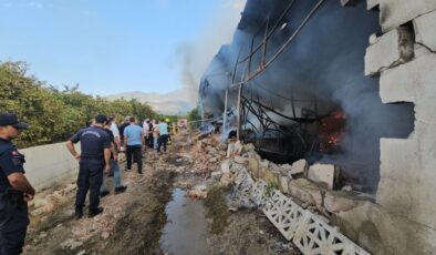 İncir İşleme Tesisi’nde Yangın
