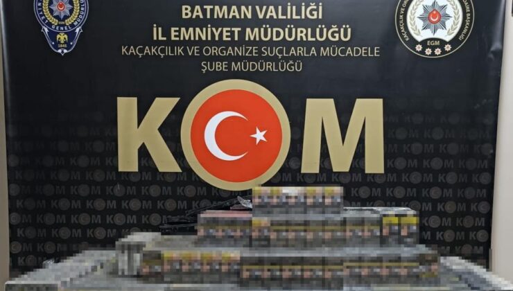 Batman’da 2 bin 240 paket kaçak sigara ele geçirildi