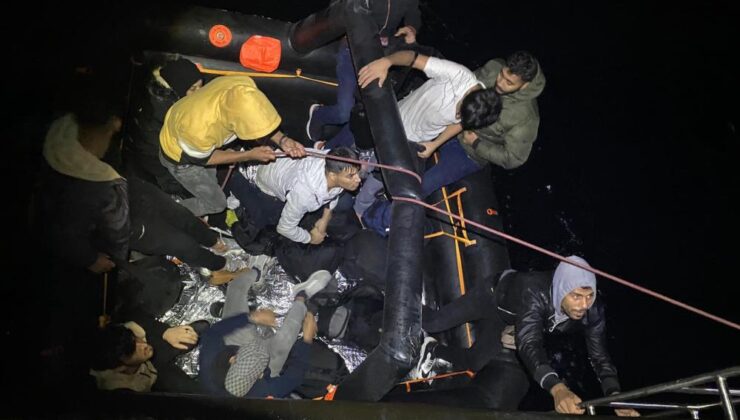 92 düzensiz göçmen yakalandı, 24’ü kurtarıldı