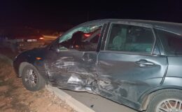 Gaziantep’te kavşakta iki araç çarpıştı: 8 yaralı