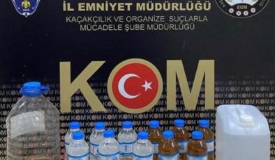 Kars’ta kaçak içki operasyonu