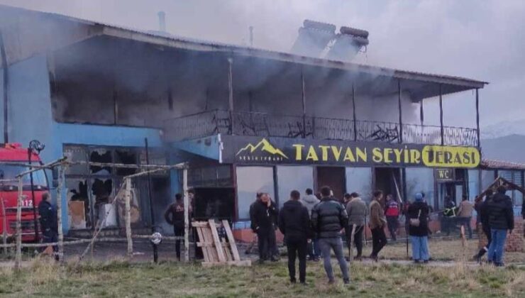 Tatvan’da korkutan iş yeri yangını