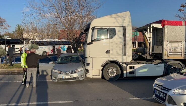 Aksaray’da tır sürükledi: 3 yaralı