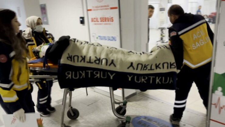 Aksaray’da korkudan balkondan atladı