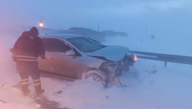 Kars’ta zincirleme kaza: 1 ölü, 6 yaralı