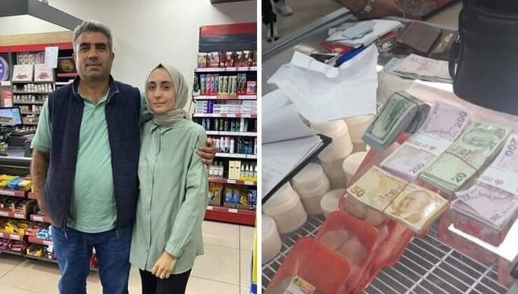 Kasiyer markette unutulan 350 bin lirayı sahibine teslim etti