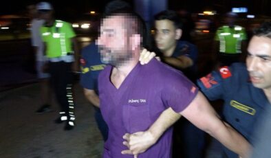 İki aracın hurdaya döndüğü kazada alkollü çıkan diş hekimine meydan dayağı
