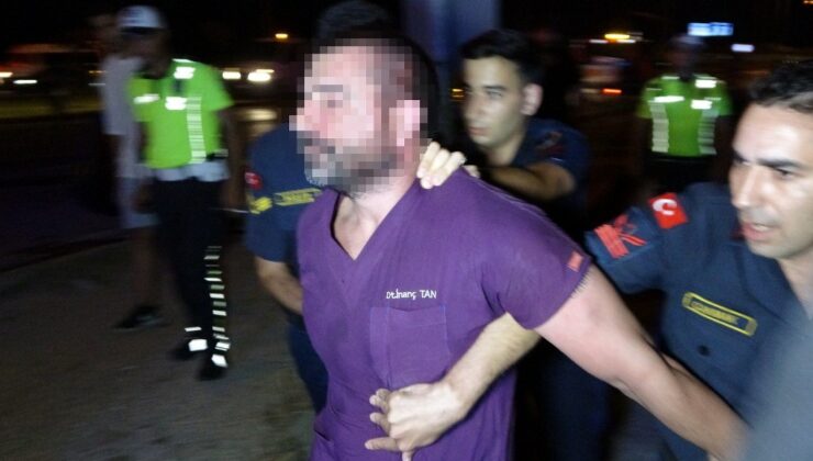 İki aracın hurdaya döndüğü kazada alkollü çıkan diş hekimine meydan dayağı