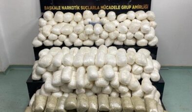 Van’da İHA destekli operasyon: 340 kilo uyuşturucu ele geçirildi