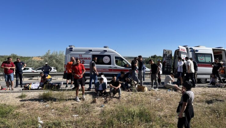Eskişehir’de otobüs yoldan çıktı:35 yaralı