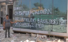 İş yerini soyan hırsıza sayın diye seslendi malzemelerini geri istedi