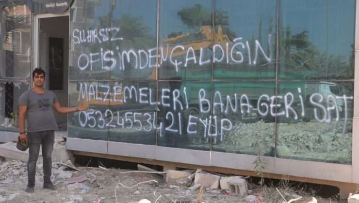 İş yerini soyan hırsıza sayın diye seslendi malzemelerini geri istedi