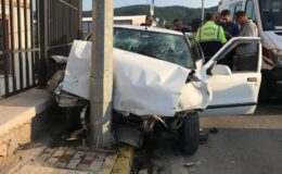 İşe gitmek için yola çıktı, alkollü sürücünün aracına arkadan çarpmasıyla şoke oldu