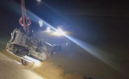 Şanlıurfa’da sulama kanalına düşen araçtaki sürücü aranıyor