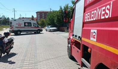 Tavşanlı’da alev alan mutfak tüpü paniğe sebep oldu