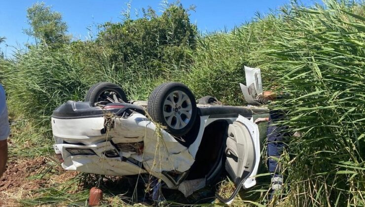 Adıyaman’da otomobil takla attı: 1 ölü, 2 yaralı