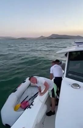 Barajda mahsur kalan vatandaşı jandarma kurtardı