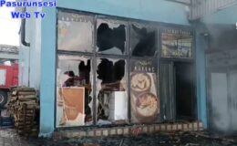 Bitlis Tatvan’da kafe alevlere teslim