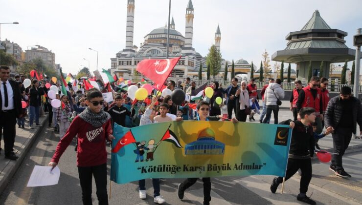 Diyarbakır’da çocuklar, Gazze için büyük adımlar attı