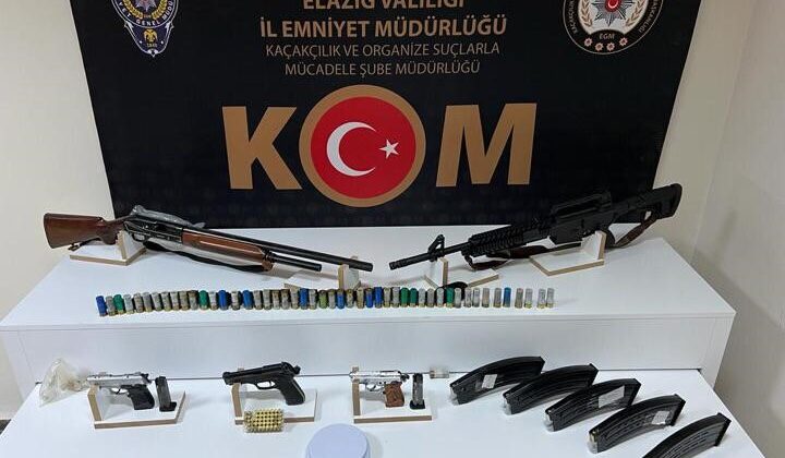 Elazığ’da silah kaçakçılığı operasyonu