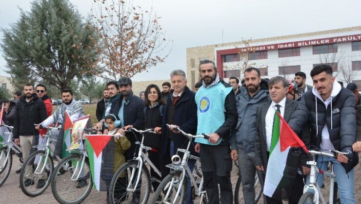 Filistin’e destek için pedal çevirdiler