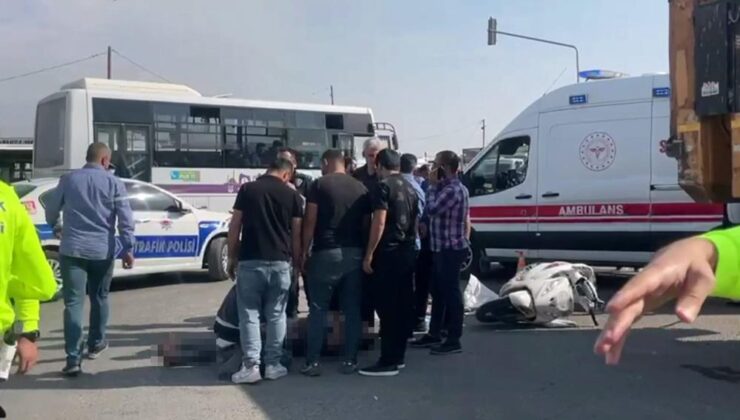 Otomobilin çarptığı motosiklet sürücüsü hayatını kaybetti