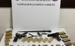 Samsun’da ruhsatsız silah ve fişek ele geçirildi: 2 gözaltı