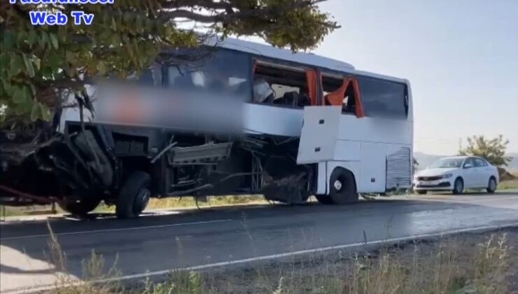 Kayseri’de Yolcu Otobüsü Kaza Yaptı: 15 Yaralı