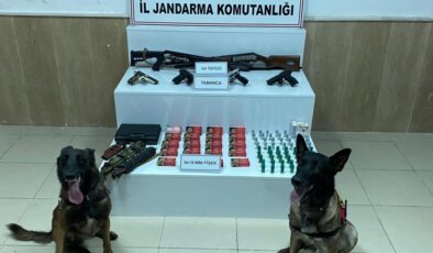 Çok sayıda kaçak silah ele geçirildi