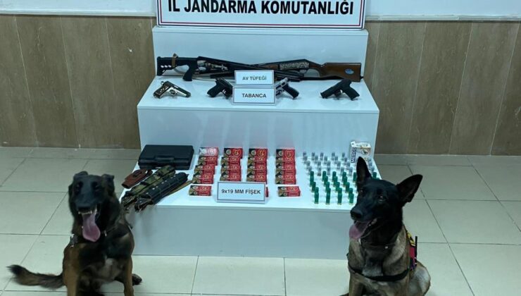 Çok sayıda kaçak silah ele geçirildi